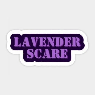 Lavender Scare (Stencil Look) Sticker